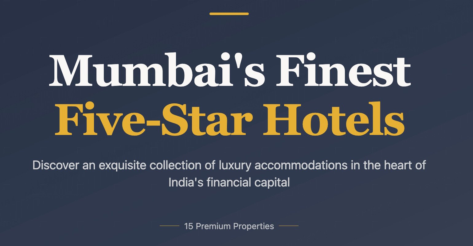 Five Star Hotels