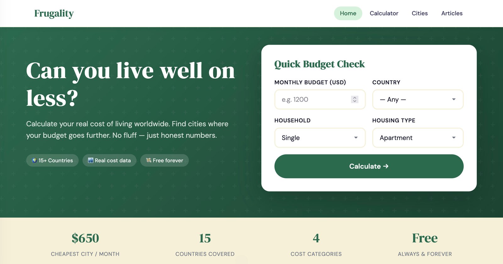 Frugality