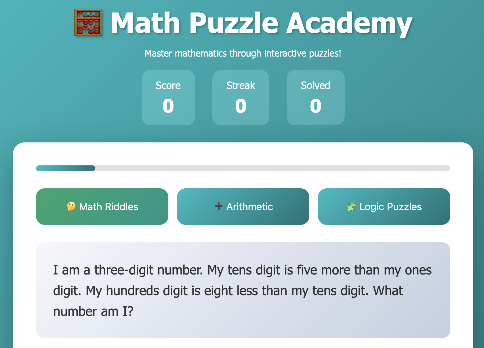 Math Puzzle Academy